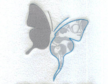 embroidery digitizing bufferfly